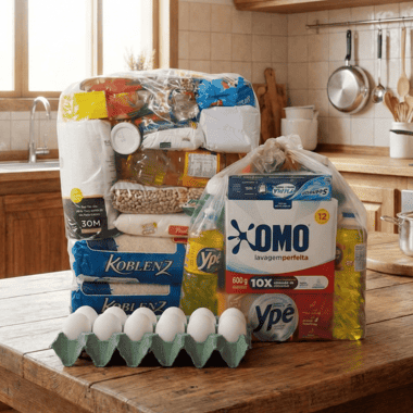 Cesta Básica Pequena com Entrega Grátis no CPA e Coxipó