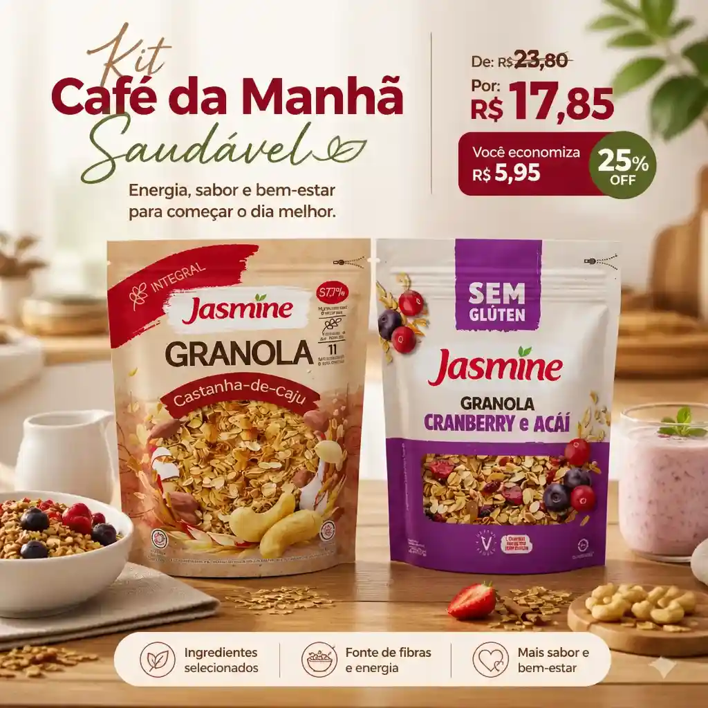 Kit Café da Manhã Saudável com 2 produtos