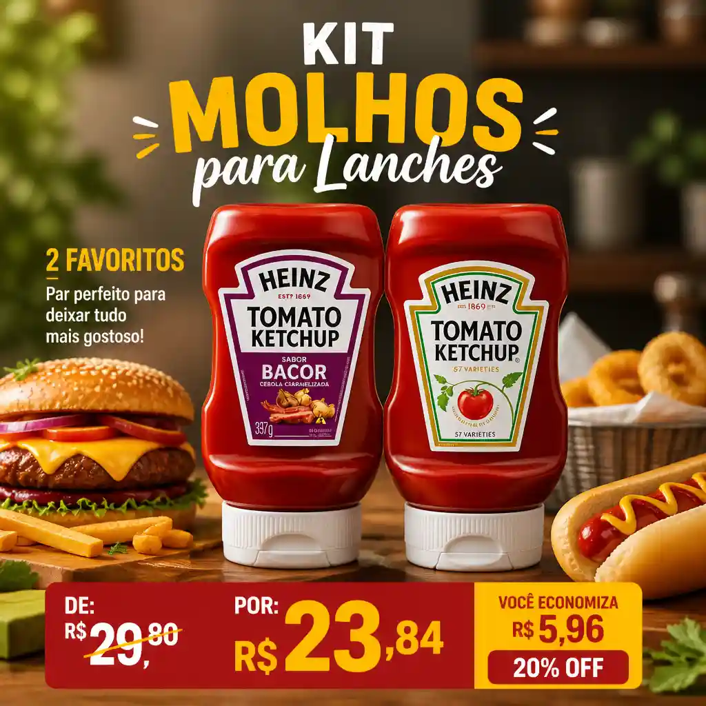 Kit Molhos para Lanches com 2 produtos