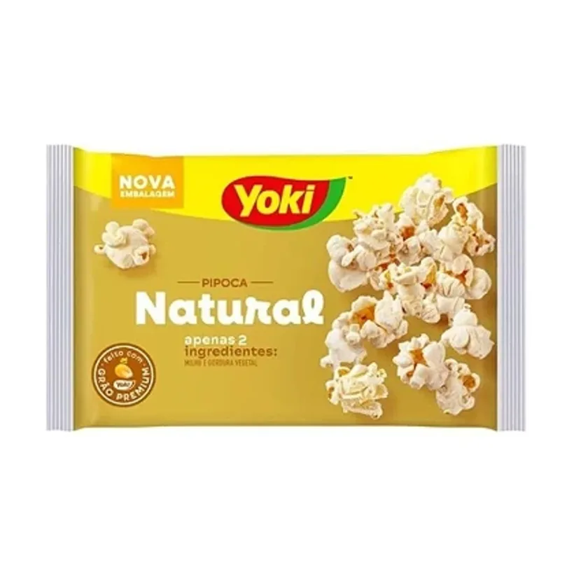 YOKI Pipoca de Microondas Natural 100g