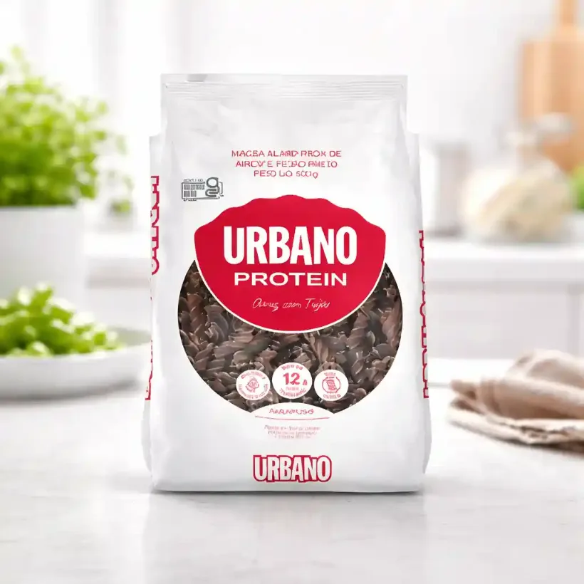 Macarrão Parafuso Urbano Arroz e Feijão Preto Zero Glúten 500g