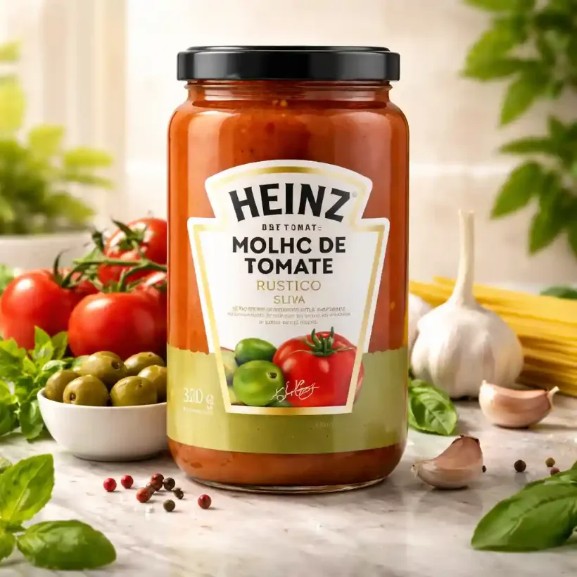 Heinz Molho de Tomate Rustico Oliva em Vidro 320g