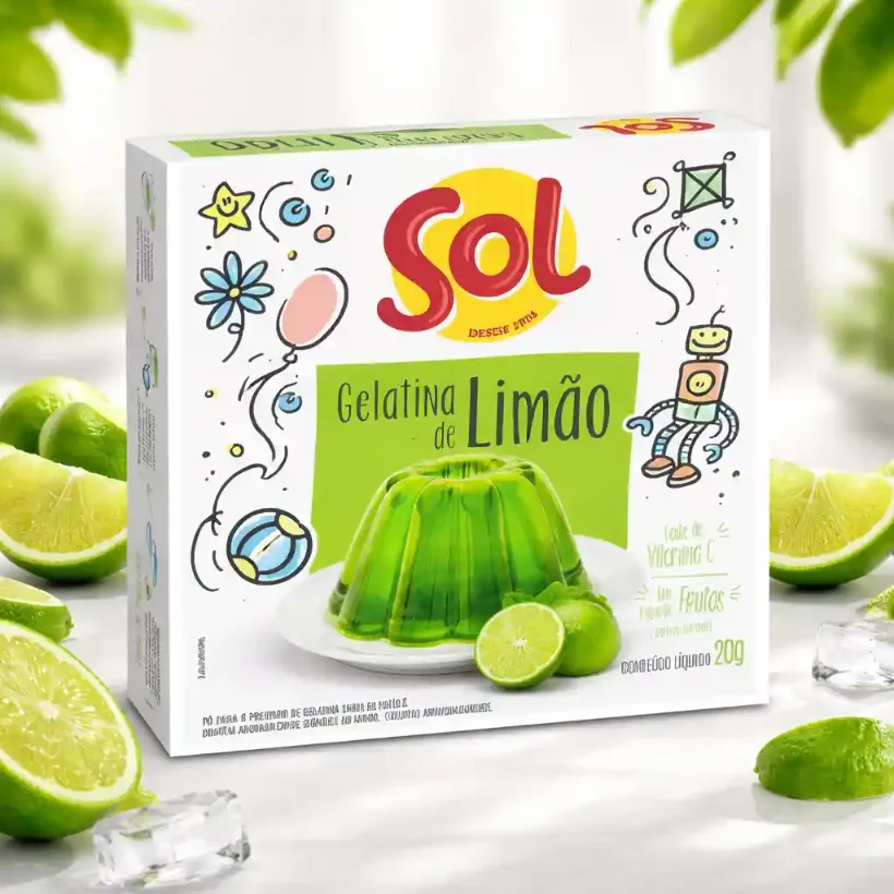Sol Gelatina Limão 20g