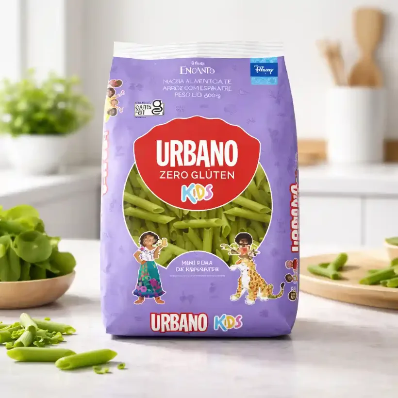 Urbano Macarrão de Arroz e Espinafre Mini Pena 500g