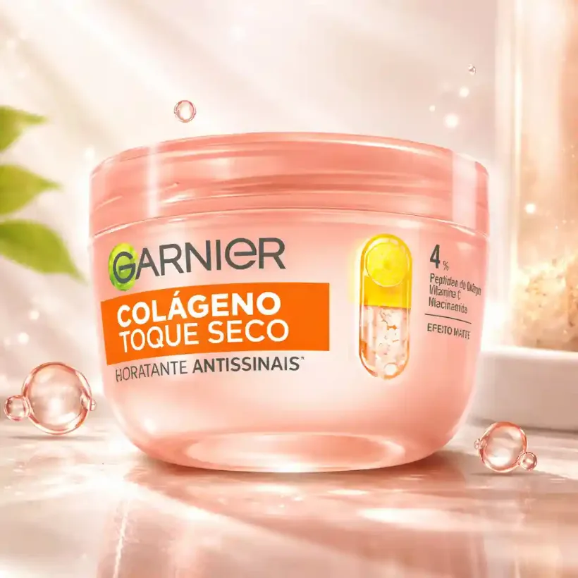 Garnier Hidratante Facial Antissinais Toque Seco, com Colageno 85g